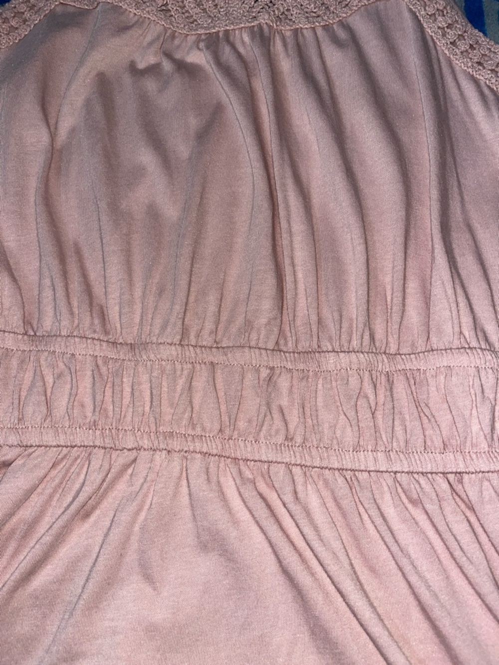MAURICES Boho Light Pink Crochet Detail Tank Size XS - Picture 7 of 9